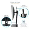 StarTech.com Wolnostojący pojedynczy uchwyt do monitora - Regulowany wysokością stojak na monitor - Do monitorów z mocowaniem VESA do 32 cali (15 funtów/7 kg) - Ergonomiczny stojak na monitor na biurko - Pochylenie/obrót/rotacja