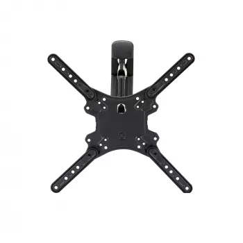 StarTech.com FPWARTB1M uchwyt ścienny do telewizora w pełni ruchomy, ramię przegubowe, do ekranów VESA 32–55 cali, do 35 kg (77 funtów), obrót +90/-90, stal, czarny