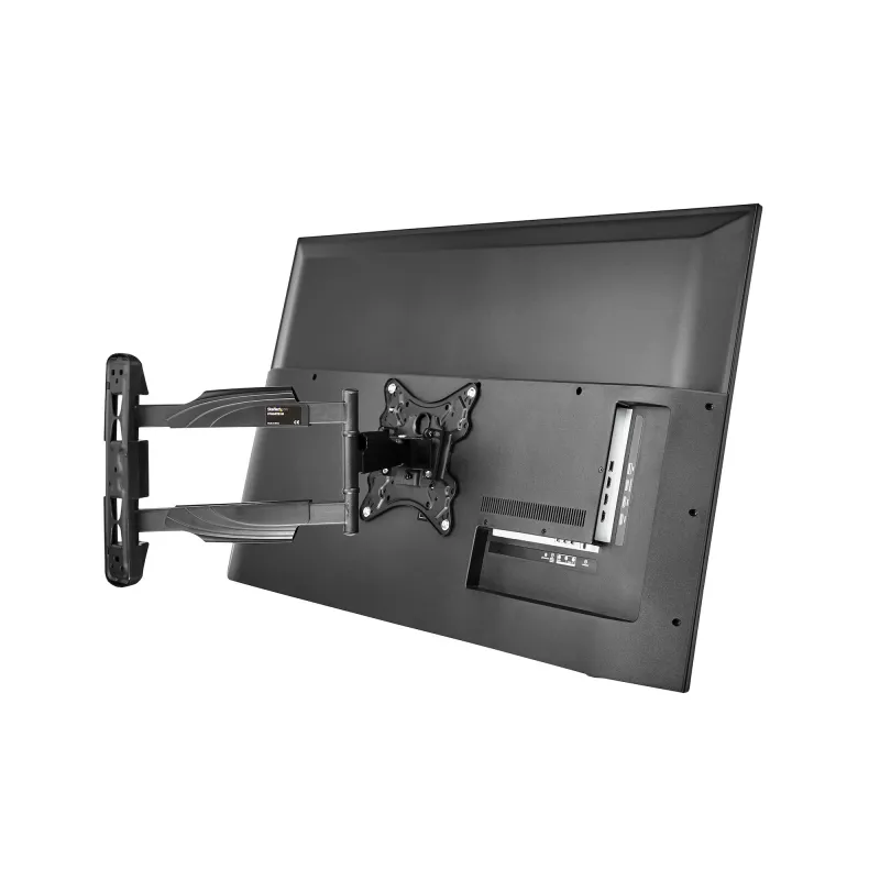 StarTech.com Pełnozakresowy uchwyt ścienny do telewizora - wyświetlacze 32-55 cali (77lb/35kg) VESA - niskoprofilowy uniwersalny uchwyt ścienny do płaskich ekranów TV - wytrzymałe ramię przegubowe z regulacją pochylenia/obrotu