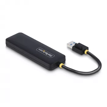 StarTech.com 4-portowy hub USB-A, 5 Gb/s, zasilany z magistrali, mały podróżny mini hub USB, rozdzielacz USB 3.0 z wieloma portami, przenośny hub USB, zabezpieczenie nadprądowe (OCP)