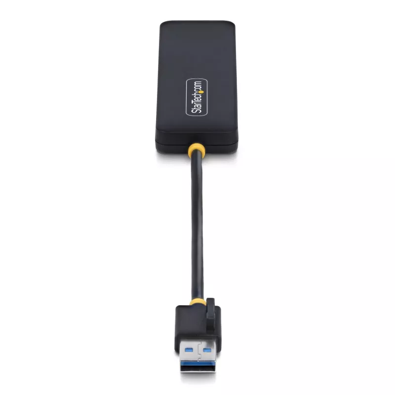 StarTech.com 4-portowy hub USB-A, 5 Gb/s, zasilany z magistrali, mały podróżny mini hub USB, rozdzielacz USB 3.0 z wieloma portami, przenośny hub USB, zabezpieczenie nadprądowe (OCP)