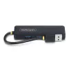StarTech.com 4-portowy hub USB-A, 5 Gb/s, zasilany z magistrali, mały podróżny mini hub USB, rozdzielacz USB 3.0 z wieloma portami, przenośny hub USB, zabezpieczenie nadprądowe (OCP)