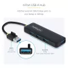 StarTech.com 4-portowy hub USB-A, 5 Gb/s, zasilany z magistrali, mały podróżny mini hub USB, rozdzielacz USB 3.0 z wieloma portami, przenośny hub USB, zabezpieczenie nadprądowe (OCP)