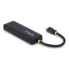 StarTech.com 4-portowy hub USB-C, 5 Gb/s, USB-C na 4x USB-A, zasilany z magistrali, kompaktowy mini hub podróżny, wieloportowy rozdzielacz USB 3.0, przenośny hub, zabezpieczenie nadprądowe