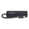 StarTech.com 4-portowy hub USB-C, 5 Gb/s, USB-C na 4x USB-A, zasilany z magistrali, kompaktowy mini hub podróżny, wieloportowy rozdzielacz USB 3.0, przenośny hub, zabezpieczenie nadprądowe