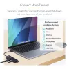 StarTech.com 4-portowy hub USB-C, 5 Gb/s, USB-C na 4x USB-A, zasilany z magistrali, kompaktowy mini hub podróżny, wieloportowy rozdzielacz USB 3.0, przenośny hub, zabezpieczenie nadprądowe