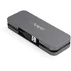 StarTech.com 4-portowy hub USB 3.0 - USB-A na 4x USB-A - SuperSpeed 5 Gb/s przenośny hub USB 3.2 Gen 1 Typ-A - zasilany z magistrali USB - hub USB do laptopa/komputera stacjonarnego z długim kablem 28 cm i systemem zarządzania kablem