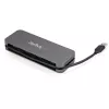 StarTech.com 4-portowy hub USB 3.0 - USB-A na 4x USB-A - SuperSpeed 5 Gb/s przenośny hub USB 3.2 Gen 1 Typ-A - zasilany z magistrali USB - hub USB do laptopa/komputera stacjonarnego z długim kablem 28 cm i systemem zarządzania kablem