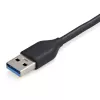 StarTech.com 4-portowy hub USB 3.0 - USB-A na 4x USB-A - SuperSpeed 5 Gb/s przenośny hub USB 3.2 Gen 1 Typ-A - zasilany z magistrali USB - hub USB do laptopa/komputera stacjonarnego z długim kablem 28 cm i systemem zarządzania kablem