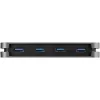 StarTech.com 4-portowy hub USB 3.0 - USB-A na 4x USB-A - SuperSpeed 5 Gb/s przenośny hub USB 3.2 Gen 1 Typ-A - zasilany z magistrali USB - hub USB do laptopa/komputera stacjonarnego z długim kablem 28 cm i systemem zarządzania kablem