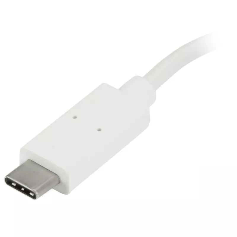 StarTech.com 4-portowy hub USB C z 1 portem USB-C i 3 portami USB-A (SuperSpeed 5 Gb/s) - Zasilany z magistrali USB - Przenośny hub USB 3.0 do laptopa - Hub USB 3.2 Gen 1 Type-C - Biały