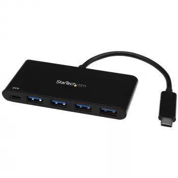 StarTech.com HB30C4AFPD 4-portowy hub USB-C, USB-C na 4x USB-A, USB 3.0 SuperSpeed 5Gbps, Power Delivery 2.0