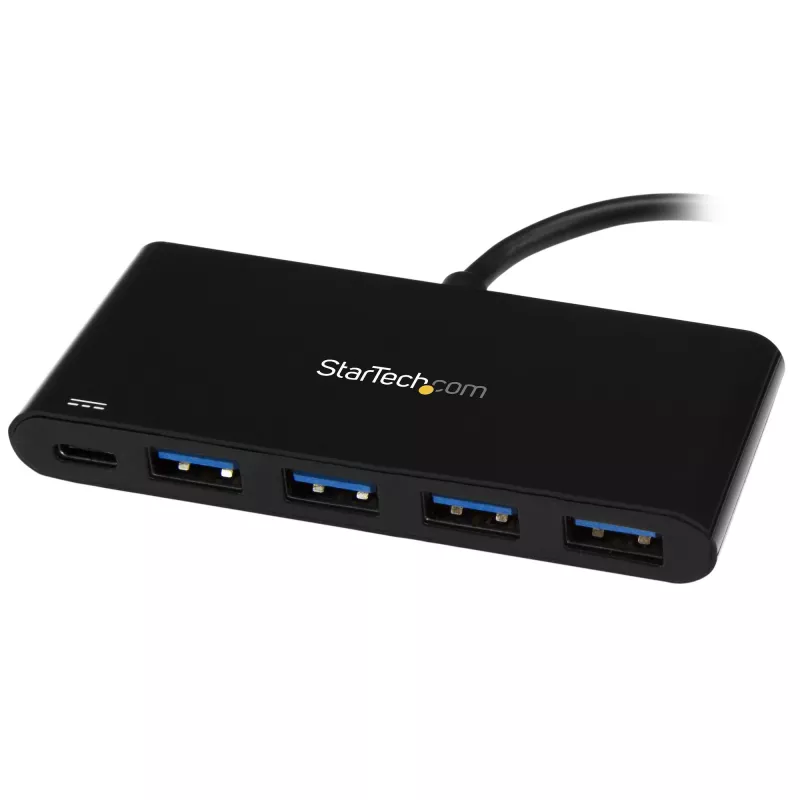 StarTech.com 4 Port USB C Hub z 4 portami USB Type-A (USB 3.0 SuperSpeed 5Gbps) – 60W Power Delivery Passthrough Charging – Adapter USB 3.2 Gen 1 do laptopa – MacBook, Dell