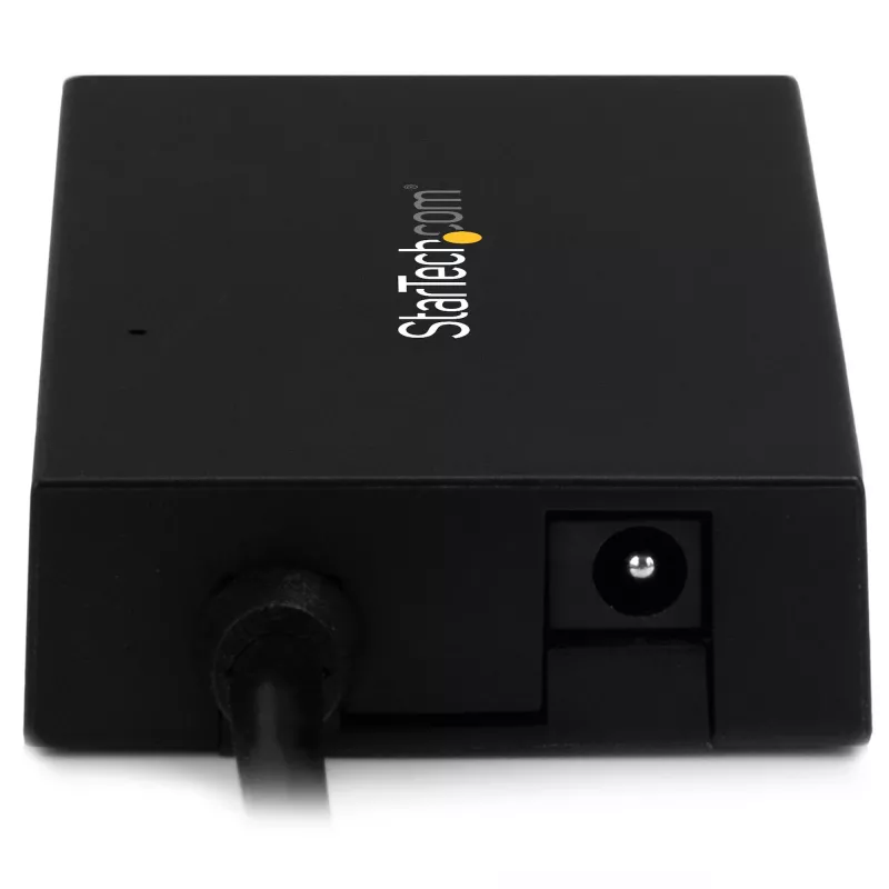 StarTech.com 4-portowy hub USB-C – hub USB Type-C z 4 portami USB-A (USB 3.0/3.1 Gen 1 SuperSpeed 5 Gb/s) – zasilanie z magistrali USB lub własne – przenośny hub USB-C na USB-A BC 1.2 z funkcją ładowania i adapterem zasilania~4-portowy hub USB-C – hub USB Type-C z 4 portami USB-A, hub USB 3.0 (5 Gb/s) – zasilanie z magistrali USB lub własne – przenośny hub USB-C na USB-A BC 1.2 z funkcją…