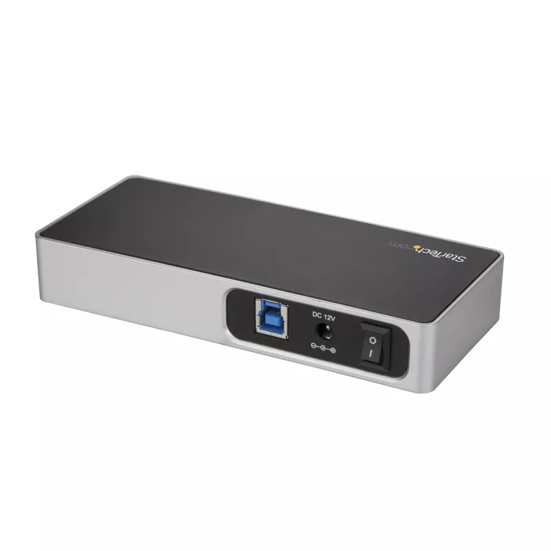 StarTech.com 7-portowy hub USB-C z portem szybkiego ładowania – USB-C na 5x USB-A i 2x USB-C (USB 3.0 SuperSpeed 5 Gb/s) – samo-zasilany hub USB 3.2 Gen 1 typ-C z zasilaczem – do laptopa/komputera stacjonarnego