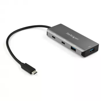 StarTech.com 4-portowy hub USB C z 2x USB A i 2x USB C - SuperSpeed 10 Gb/s USB Type-C 3.1/3.2 Gen 2 Hub - zasilany przez magistralę USB - przenośny adapter USB-C na USB Hub - aluminium - kabel 25 cm (9,8 cala) ~ 4-portowy hub USB C z 2x USB A i 2x USB C - SuperSpeed 10 Gb/s USB Type-C 3.2 Gen 2 Hub - zasilany przez magistralę USB - przenośny adapter USB-C na USB Hub - aluminium - kabel 9,8 cala…