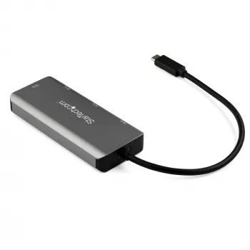 StarTech.com 4-portowy hub USB C z 2x USB A i 2x USB C - SuperSpeed 10 Gb/s USB Type-C 3.1/3.2 Gen 2 Hub - zasilany przez magistralę USB - przenośny adapter USB-C na USB Hub - aluminium - kabel 25 cm (9,8 cala) ~ 4-portowy hub USB C z 2x USB A i 2x USB C - SuperSpeed 10 Gb/s USB Type-C 3.2 Gen 2 Hub - zasilany przez magistralę USB - przenośny adapter USB-C na USB Hub - aluminium - kabel 9,8 cala…