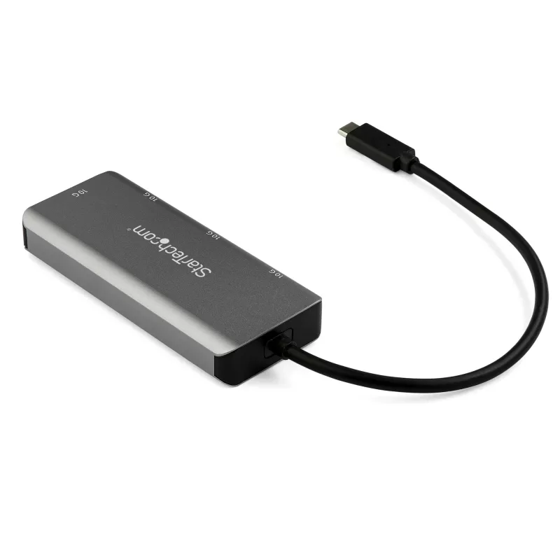 StarTech.com 4-portowy hub USB C z 2x USB A i 2x USB C - SuperSpeed 10 Gb/s USB Type-C 3.1/3.2 Gen 2 Hub - zasilany przez magistralę USB - przenośny adapter USB-C na USB Hub - aluminium - kabel 25 cm (9,8 cala) ~ 4-portowy hub USB C z 2x USB A i 2x USB C - SuperSpeed 10 Gb/s USB Type-C 3.2 Gen 2 Hub - zasilany przez magistralę USB - przenośny adapter USB-C na USB Hub - aluminium - kabel 9,8 cala…