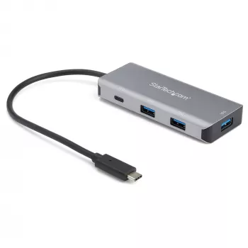 StarTech.com HB31C3A1CB 4-portowy hub USB-C, 3x USB-A + 1x USB-C, USB 3.1 Gen 2 10 Gbps, zasilany z magistrali, kabel 25 cm