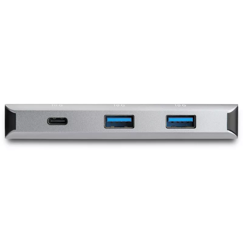 StarTech.com 4-portowy hub USB C z 3x USB A i 1x USB C – SuperSpeed 10 Gb/s USB Type-C 3.1/3.2 Gen 2 – zasilany przez magistralę USB – kompaktowy adapter USB-C na USB – przenośny hub do laptopa – aluminium~4-portowy hub USB C z 3x USB A i 1x USB C – SuperSpeed 10 Gb/s USB Type-C 3.2 Gen 2 – zasilany przez magistralę USB – kompaktowy adapter USB-C na USB – przenośny hub do laptopa – aluminium