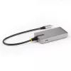 StarTech.com 4-portowy hub USB-C z wyjściem wideo USB-C DP Alt Mode 4K 60 Hz – 3x USB-A, 1x USB Type-C, zasilanie przejściowe 100 W Power Delivery, USB 3.2 10 Gb/s, kabel 30 cm, przenośny hub USB