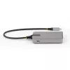StarTech.com 4-portowy hub USB-C z wyjściem wideo USB-C DP Alt Mode 4K 60 Hz – 3x USB-A, 1x USB Type-C, zasilanie przejściowe 100 W Power Delivery, USB 3.2 10 Gb/s, kabel 30 cm, przenośny hub USB