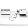 StarTech.com 4-portowy hub USB-C z wyjściem wideo USB-C DP Alt Mode 4K 60 Hz – 3x USB-A, 1x USB Type-C, zasilanie przejściowe 100 W Power Delivery, USB 3.2 10 Gb/s, kabel 30 cm, przenośny hub USB