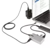 StarTech.com 4-portowy hub USB-C z wyjściem wideo USB-C DP Alt Mode 4K 60 Hz – 3x USB-A, 1x USB Type-C, zasilanie przejściowe 100 W Power Delivery, USB 3.2 10 Gb/s, kabel 30 cm, przenośny hub USB