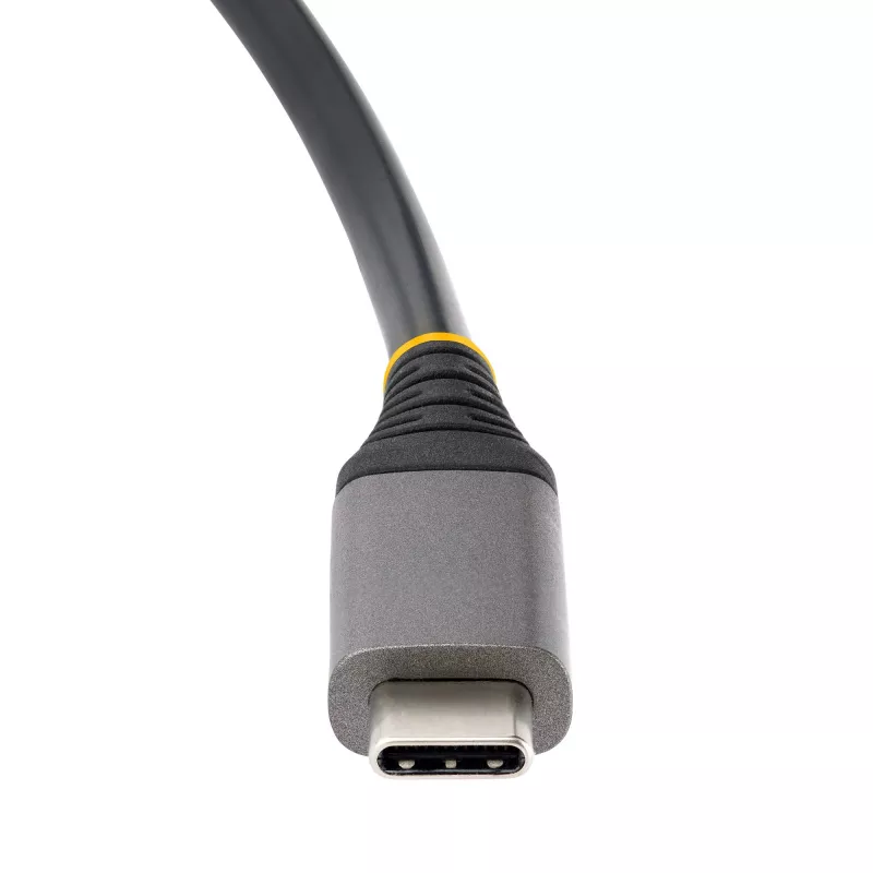 StarTech.com 4-portowy hub USB-C - 1x USB-A i 3x porty USB-C - USB 3.2 Gen 2 (10 Gb/s) - zasilany z magistrali - Hub USB-C z 12,6 cala/32 cm owijającym kablem - przenośny hub USB-C na USB-A