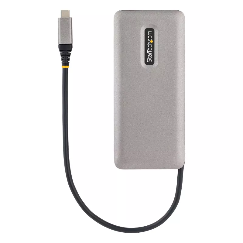 StarTech.com 4-portowy hub USB-C - 1x USB-A i 3x porty USB-C - USB 3.2 Gen 2 (10 Gb/s) - zasilany z magistrali - Hub USB-C z 12,6 cala/32 cm owijającym kablem - przenośny hub USB-C na USB-A