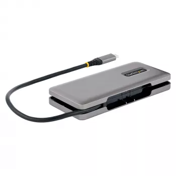 StarTech.com HB31CM4CPD3 4-portowy hub USB-C, 4x USB-C, USB 3.2 Gen 2 10 Gbps, przepustowe ładowanie Power Delivery 100 W, kabel 25 cm (9,8 cala)