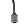 StarTech.com 4-portowy hub USB-C, 4x porty USB-C, USB 3.2 Gen 2 (10 Gb/s) – przenośny hub USB-C z przejściowym zasilaniem Power Delivery 100 W – hub USB typu C z owijanym kablem 12.6 cala/32 cm