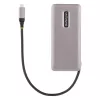 StarTech.com 4-portowy hub USB-C, 4x porty USB-C, USB 3.2 Gen 2 (10 Gb/s) – przenośny hub USB-C z przejściowym zasilaniem Power Delivery 100 W – hub USB typu C z owijanym kablem 12.6 cala/32 cm