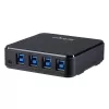 StarTech.com 4 do 4 USB 3.0 Przełącznik do współdzielenia urządzeń peryferyjnych, 5 Gbit/s, Micro-USB Type-B, Czarny, Plastik, CE, FCC, REACH, 0 - 40 °C