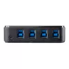 StarTech.com 4 do 4 USB 3.0 Przełącznik do współdzielenia urządzeń peryferyjnych, 5 Gbit/s, Micro-USB Type-B, Czarny, Plastik, CE, FCC, REACH, 0 - 40 °C