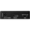 StarTech.com 4K HDMI Audio Extractor z obsługą 4K 60 Hz, Czarny, 4096 x 2160 pikseli, 1280 x 720,1920 x 1080,1920 x 1200,3840 x 2160,4096 x 2160, 60 Hz, 5.1 kanałów, HDMI
