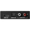 StarTech.com 4K HDMI Audio Extractor z obsługą 4K 60 Hz, Czarny, 4096 x 2160 pikseli, 1280 x 720,1920 x 1080,1920 x 1200,3840 x 2160,4096 x 2160, 60 Hz, 5.1 kanałów, HDMI