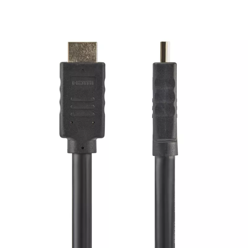 StarTech.com Kabel HDMI 2.0 o długości 15 m (50 stóp) — aktywny kabel HDMI 4K 60 Hz — klasa CL2 do instalacji w ścianie — długi, wytrzymały, szybki kabel UHD HDMI — HDR, 18 Gb/s — przewód męsko-męski — czarny