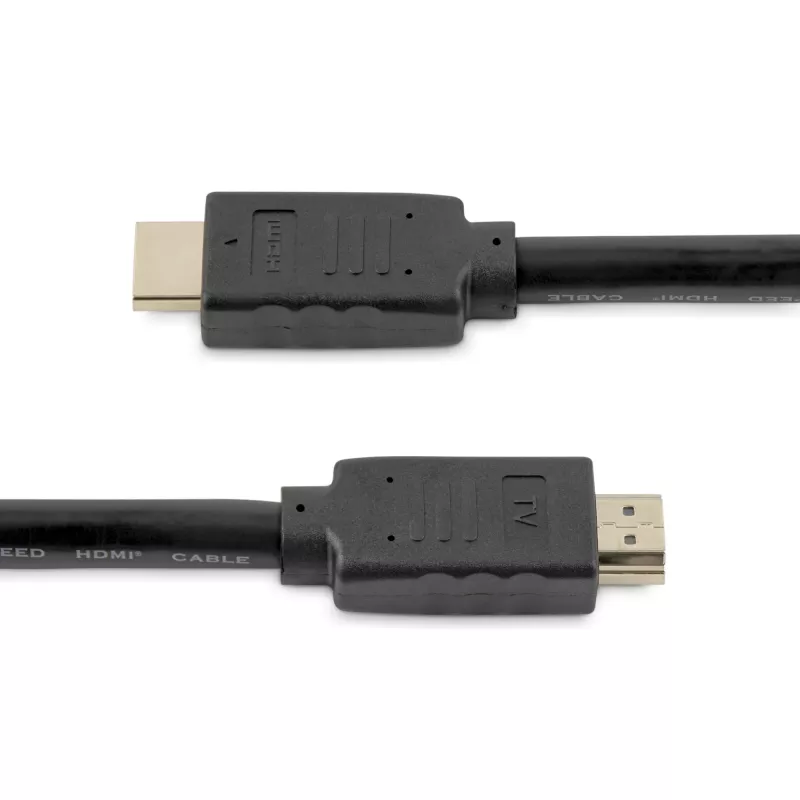 StarTech.com Kabel HDMI 2.0 o długości 15 m (50 stóp) — aktywny kabel HDMI 4K 60 Hz — klasa CL2 do instalacji w ścianie — długi, wytrzymały, szybki kabel UHD HDMI — HDR, 18 Gb/s — przewód męsko-męski — czarny