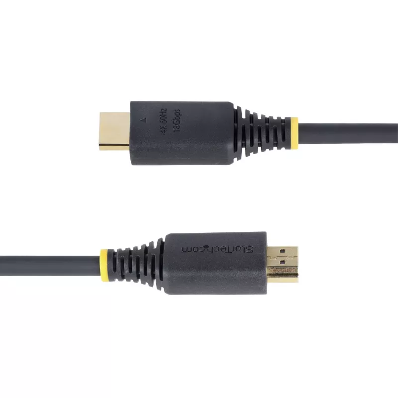 StarTech.com 30cm (1ft) przewód HDMI High Speed, 4K 60Hz/1440p 144Hz, HDR10/HDCP 2.2/ARC, 18Gbps, kabel UHD HDMI 2.0 do telewizora/monitora/wyświetlacza, płaszcz TPE