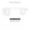 StarTech.com 30cm (1ft) przewód HDMI High Speed, 4K 60Hz/1440p 144Hz, HDR10/HDCP 2.2/ARC, 18Gbps, kabel UHD HDMI 2.0 do telewizora/monitora/wyświetlacza, płaszcz TPE