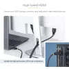 StarTech.com 30cm (1ft) przewód HDMI High Speed, 4K 60Hz/1440p 144Hz, HDR10/HDCP 2.2/ARC, 18Gbps, kabel UHD HDMI 2.0 do telewizora/monitora/wyświetlacza, płaszcz TPE
