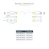 StarTech.com 7m (22.9ft) Premium Certified High Speed HDMI kabel, 4K 60Hz/1440p 144Hz, HDR10/HDCP 2.2/ARC, 18Gbps, UHD HDMI 2.0 Cord for TV/Monitor/Display, TPE Jacket