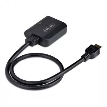 StarTech.com 2-Portowy Rozdzielacz HDMI, 4K 60Hz HDMI 2.0 Video, Rozdzielacz HDMI 4K 1 We 2 Wy, Rozdzielacz Wyświetlania/Wyjścia HDMI 1x2, HDR/HDCP, Wbudowany Kabel HDMI 20 cali (50 cm)