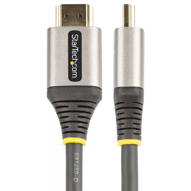 StarTech.com 5 m (16 stóp) kabel HDMI 2.0 Premium Certified – ultraszybki kabel HDMI Ultra HD 4K 60 Hz z Ethernetem – HDR10, ARC – przewód wideo UHD HDMI – do monitorów UHD, telewizorów, wyświetlaczy – M/M