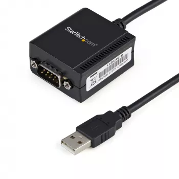StarTech.com 1-portowy adapter kablowya FTDI USB na szeregowy RS232 z zachowaniem portu COM