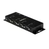 StarTech.com 4-portowy przemysłowy koncentrator szeregowy USB na RS232 DB9 – do montażu na szynie DIN i ścianie