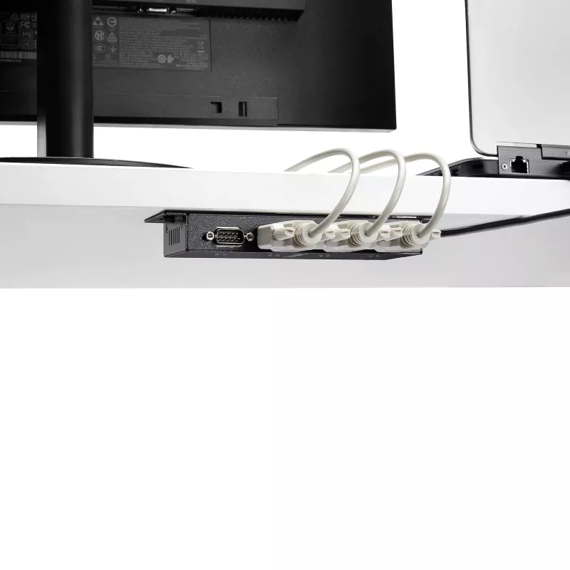 StarTech.com 4-portowy przemysłowy koncentrator szeregowy USB na RS232 DB9 – do montażu na szynie DIN i ścianie