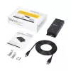 StarTech.com 4-portowy przemysłowy koncentrator szeregowy USB na RS232 DB9 – do montażu na szynie DIN i ścianie