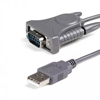 Kabel USB na szeregowy StarTech.com 3 stopy (91 cm), 1-portowy, konwerter RS232 DB9/DB25 na USB, Prolific, adapter USB na szeregowy